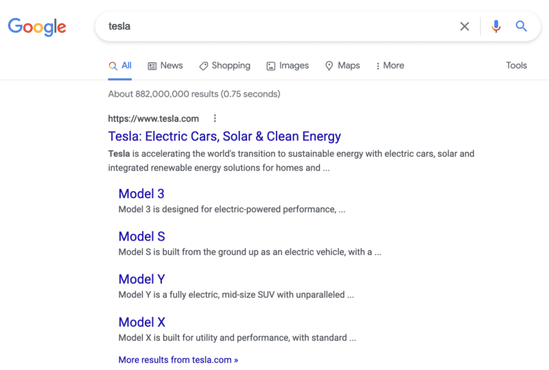 Is Google Search showing fewer sitelinks