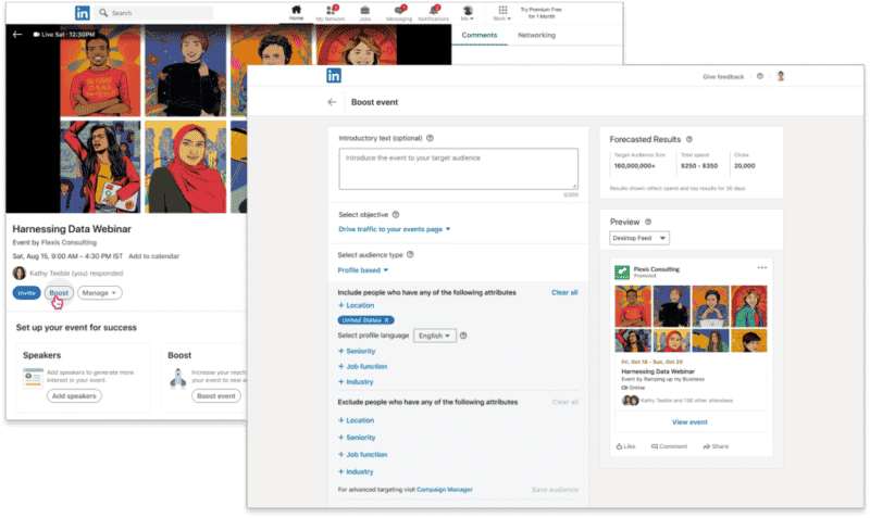 LinkedIn announces boosting for Event posts