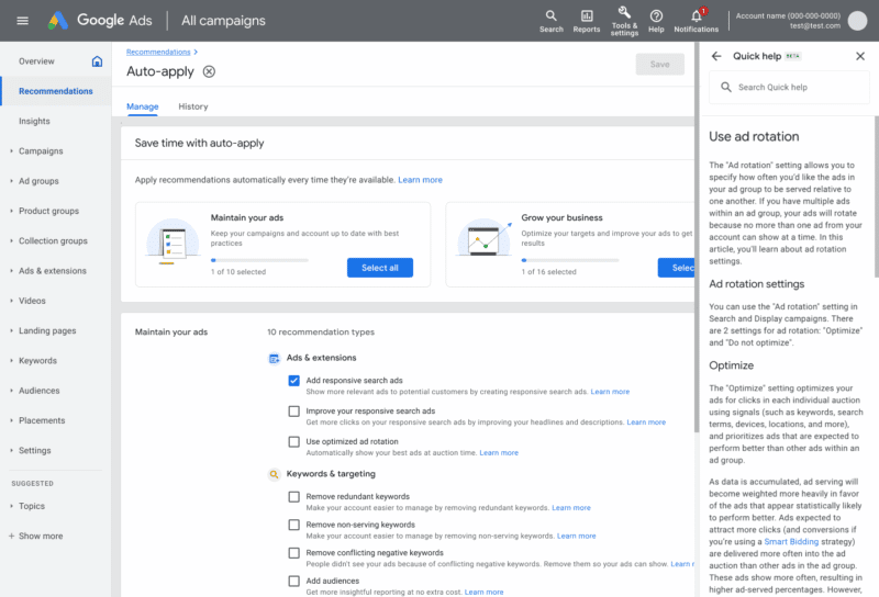 Google has introduced bundled ad recommendations
