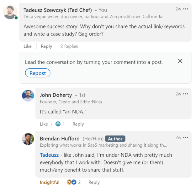 Why SEO experts rarely share actual success stories