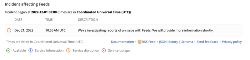 Merchant Center Feeds issue