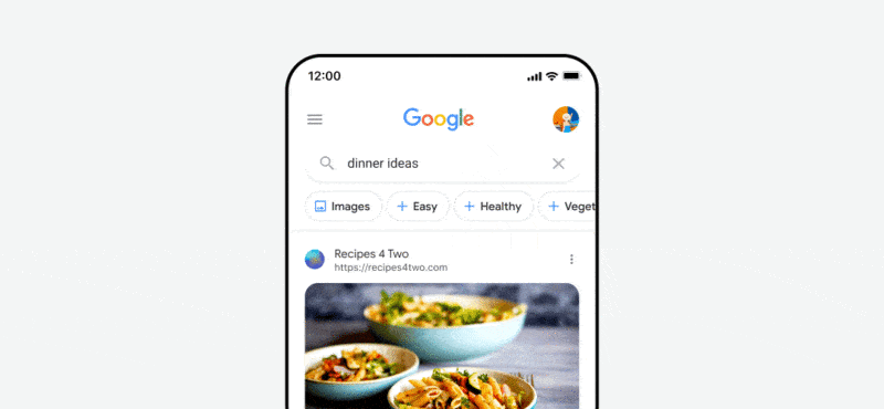 Google Search rolls out new search refinements for top bar filters with related topics