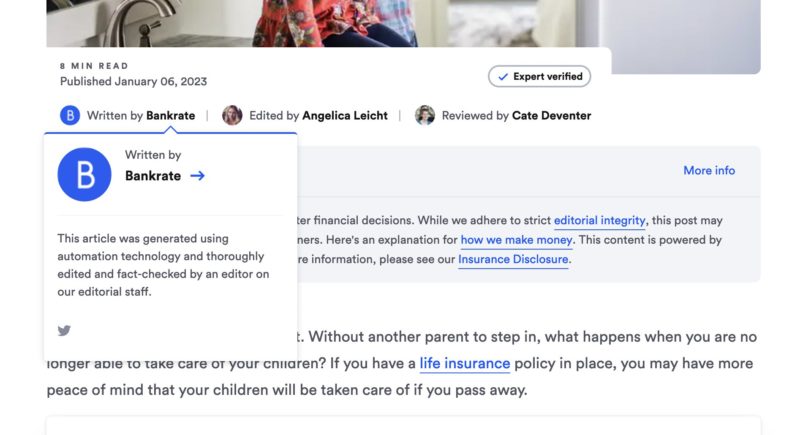 Google search responds to BankRate, more brands using AI to write content