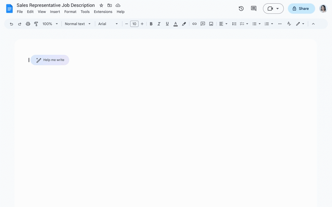 Google: Generative AI coming to Docs, Gmail in Workspace