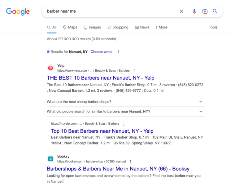 Google local map pack goes missing in search results (now fixed)