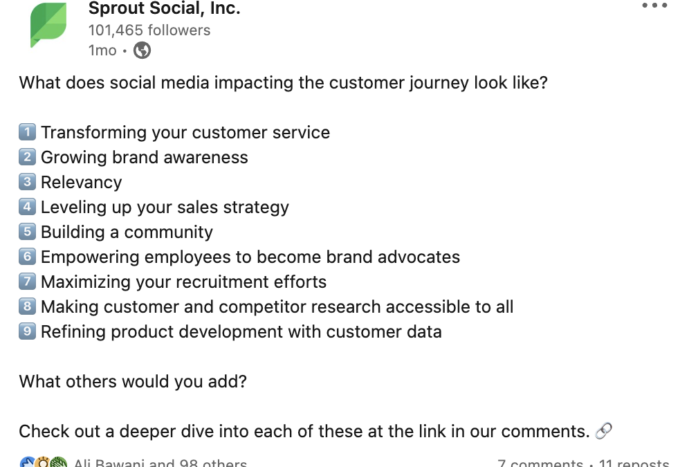 Sprout Tested The answer to why you put links in the comments on