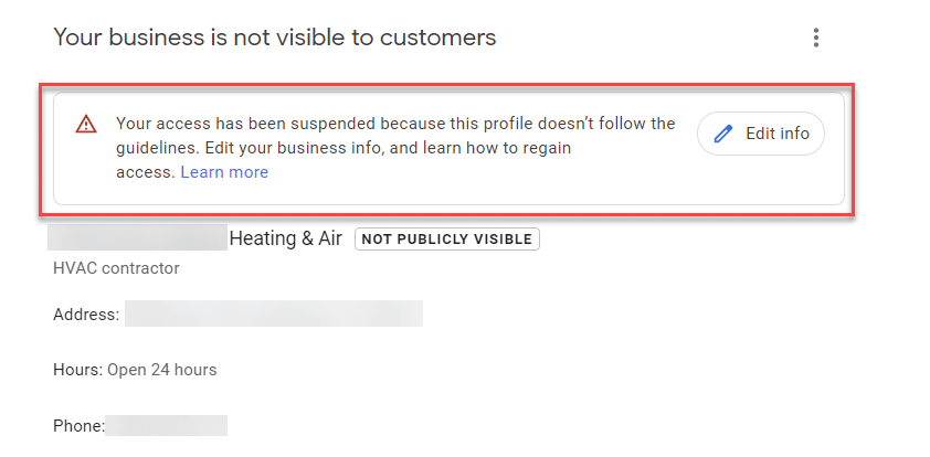 5 reasons your Google Business Profile might get suspended
