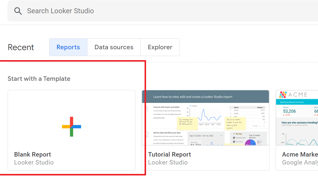 Use this Looker Studio template to track SEO performance