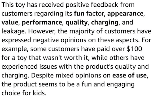 Amazon is testing AI-generated summaries of product reviews