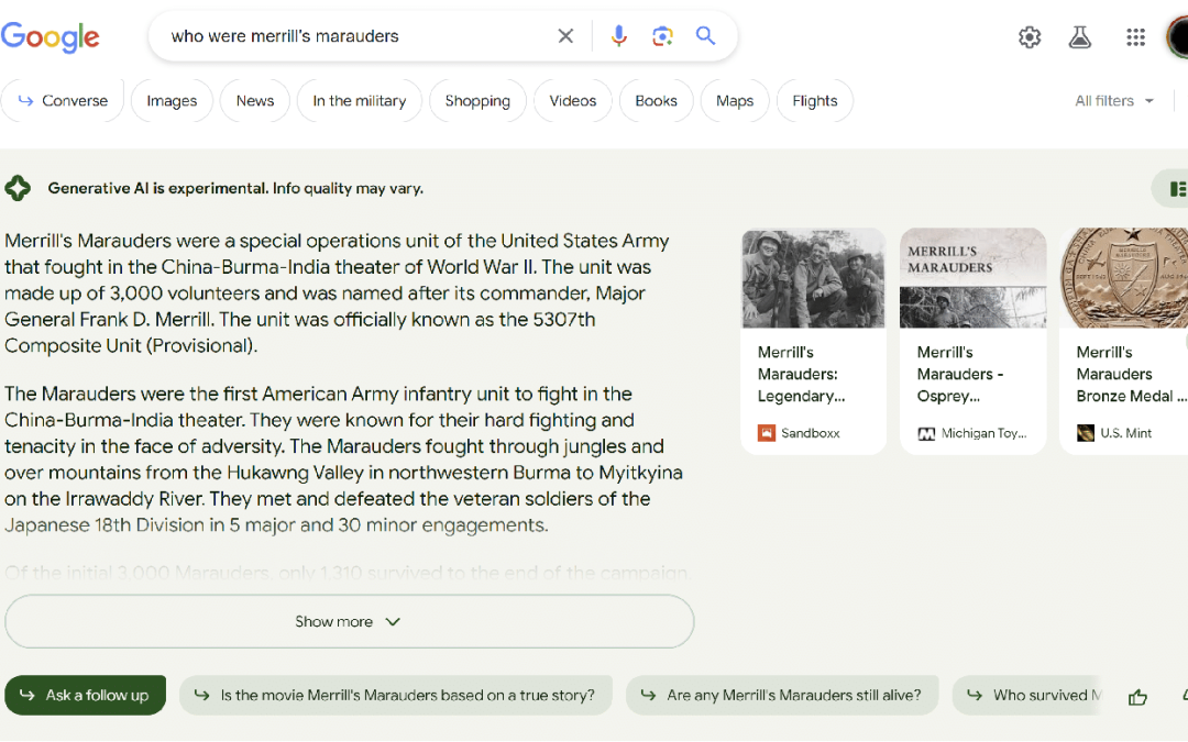 Test driving Google’s Search Generative Experience