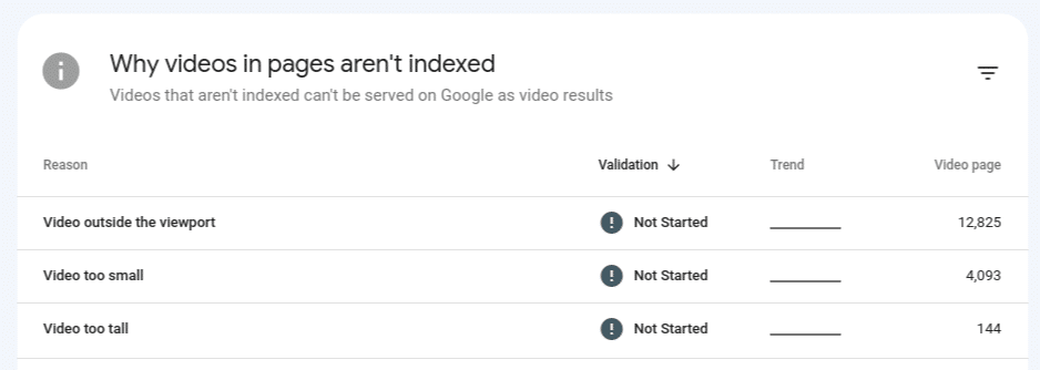 Google Search Console video indexing report gets three new issue details