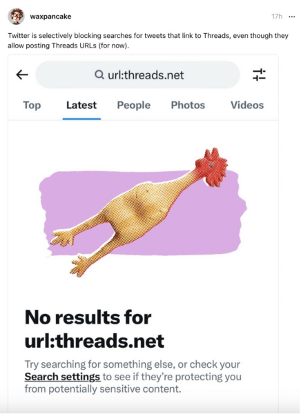 Twitter blocks links to Meta rival Threads