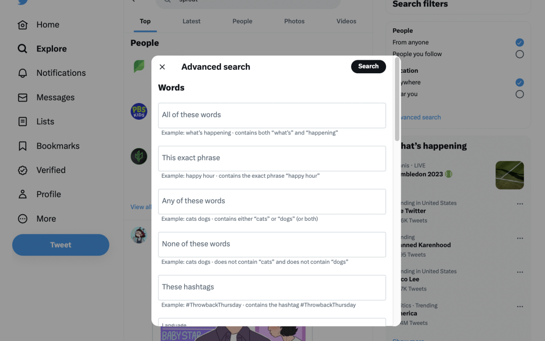 How to use Twitter advanced search to get more leads for your brand