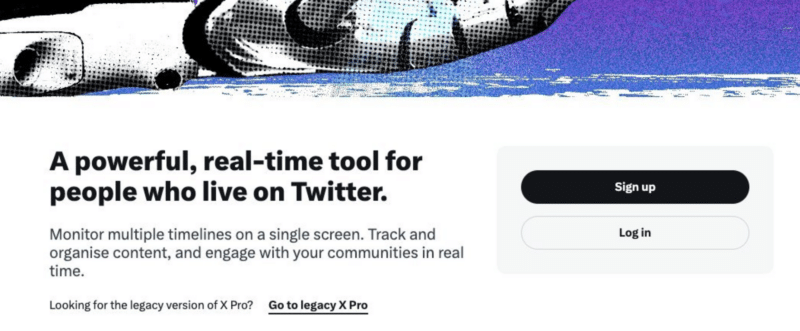X (Twitter) paywalls XPro (TweetDeck)