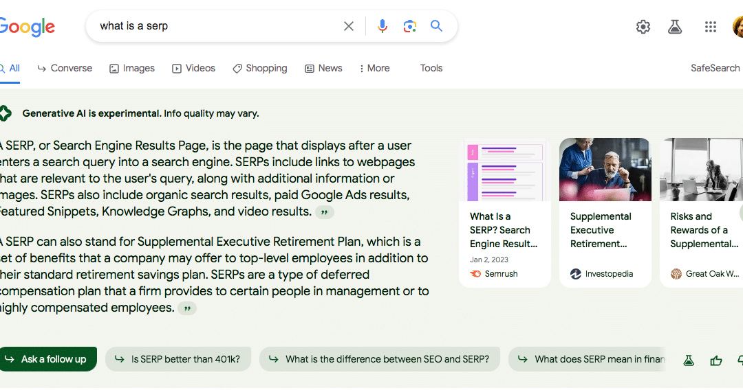 From SERPs to CHERPs: Generative AI results need their own name