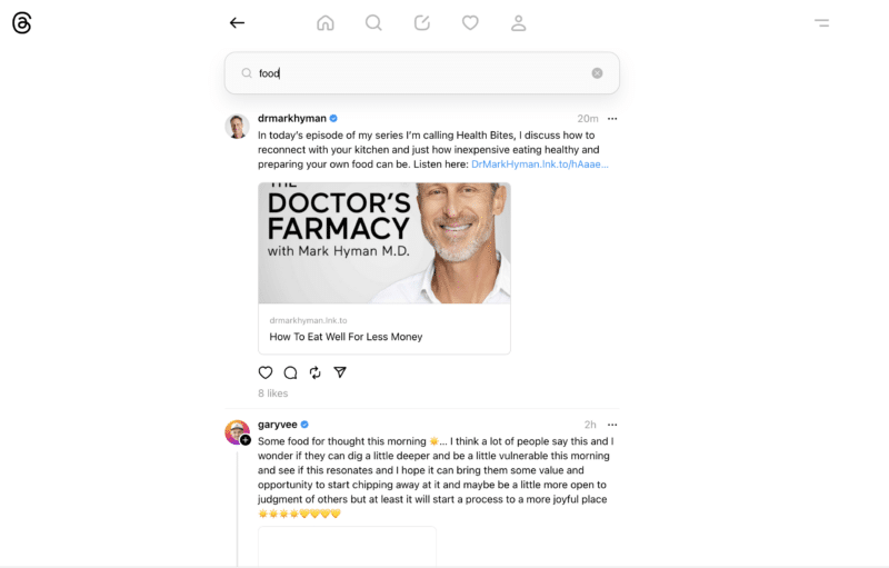 Threads users can now search for posts