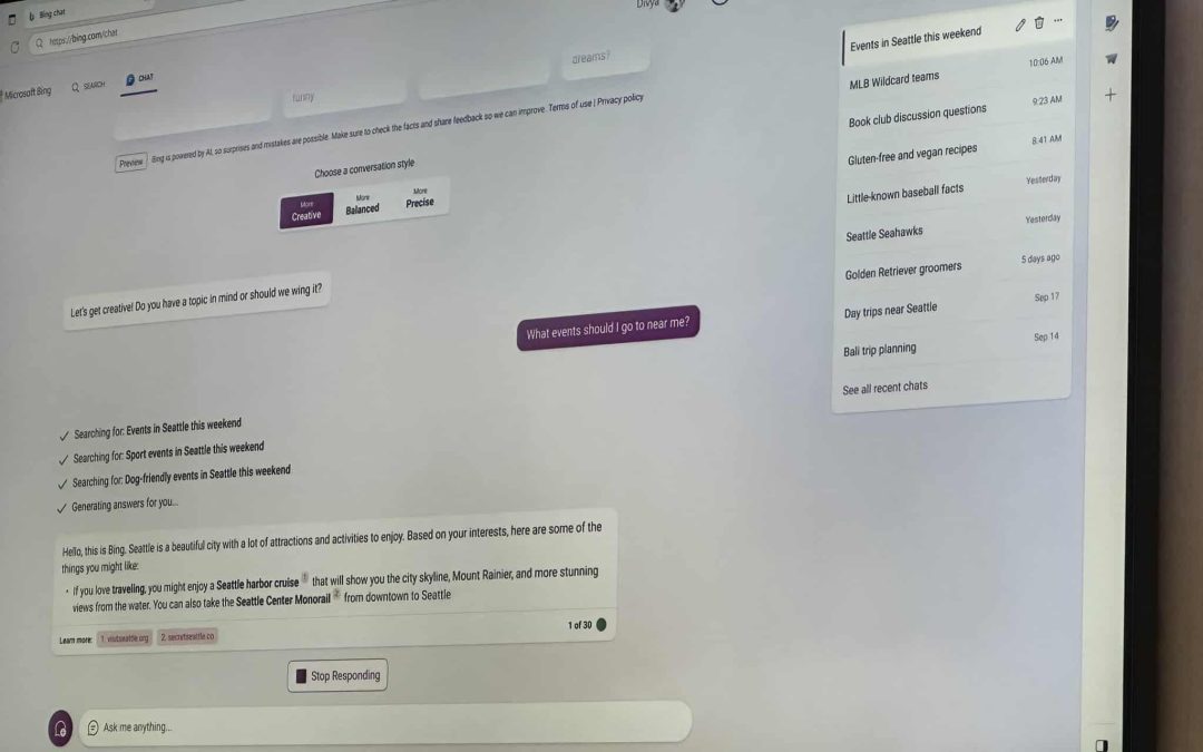 Bing Chat rolling out personalized answers