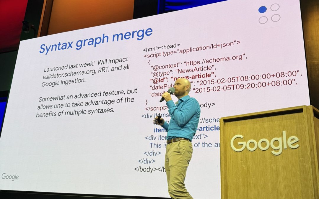 Google syntax graph merge for structured data