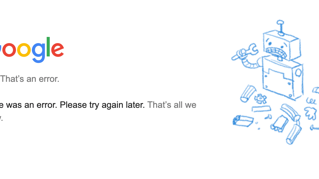 Google Search Console was down today