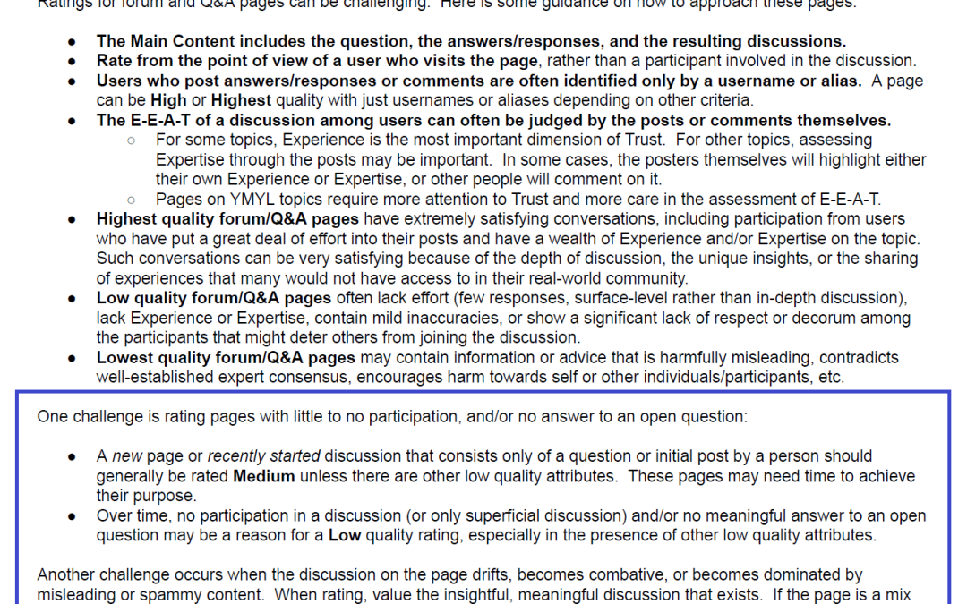 Google’s 2023 Search quality rater guidelines update: Here’s what changed