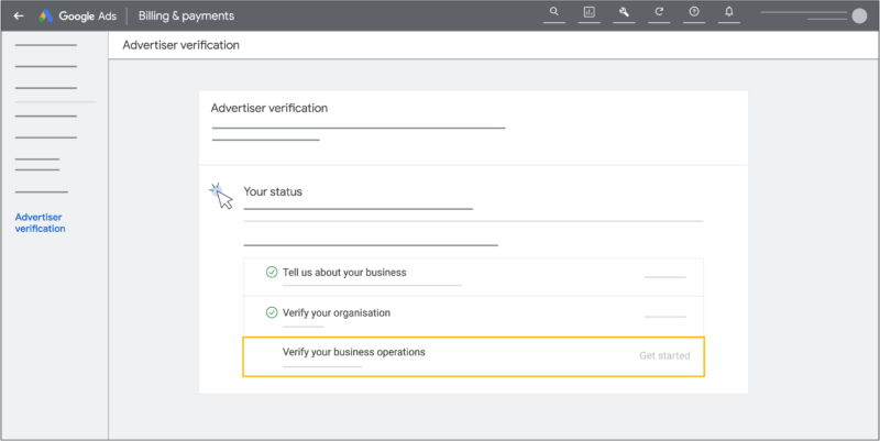 Google Ads rolls out extra help for business operation verification