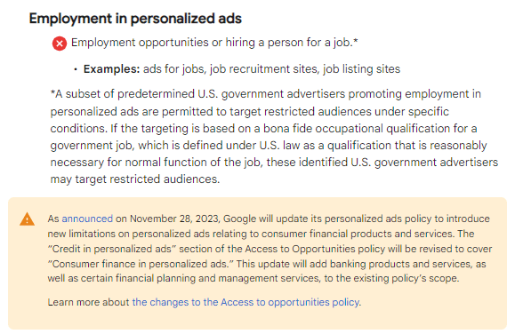 Google to investigate disapproved and limited ad issues following policy update
