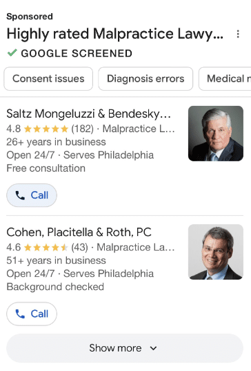 Google tests ‘highly rated’ call out for Local Services ads