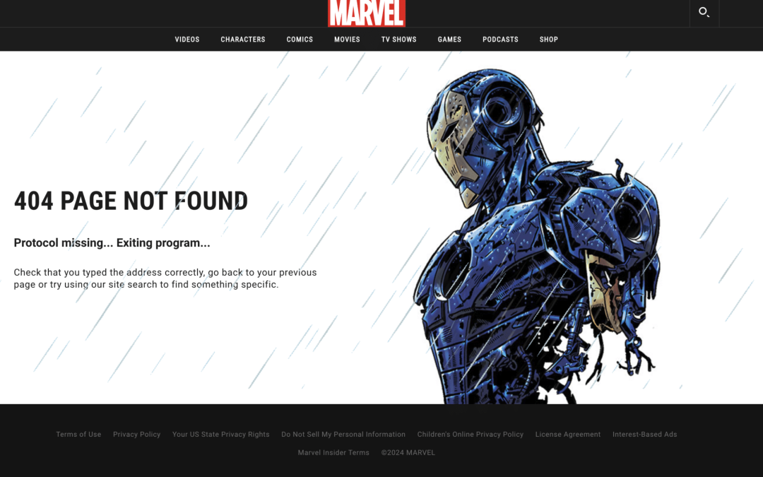 404 pages: Best practices and examples from 50+ brands