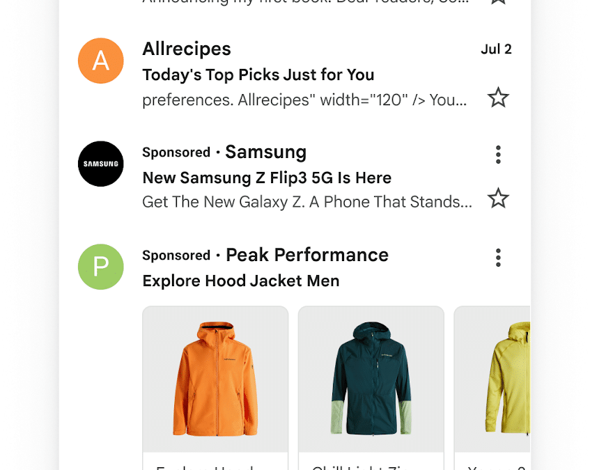 Google updates Gmail ads with new layout and ‘Sponsored’ label