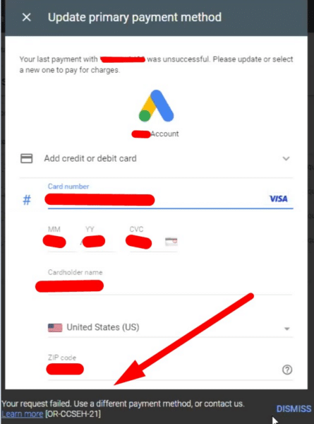 Google Ads investigating bugs impacting payment methods and credit card updates