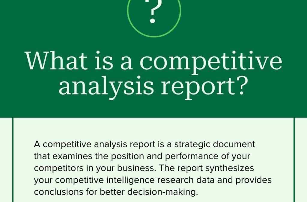 How to build a competitive analysis report with examples and tools