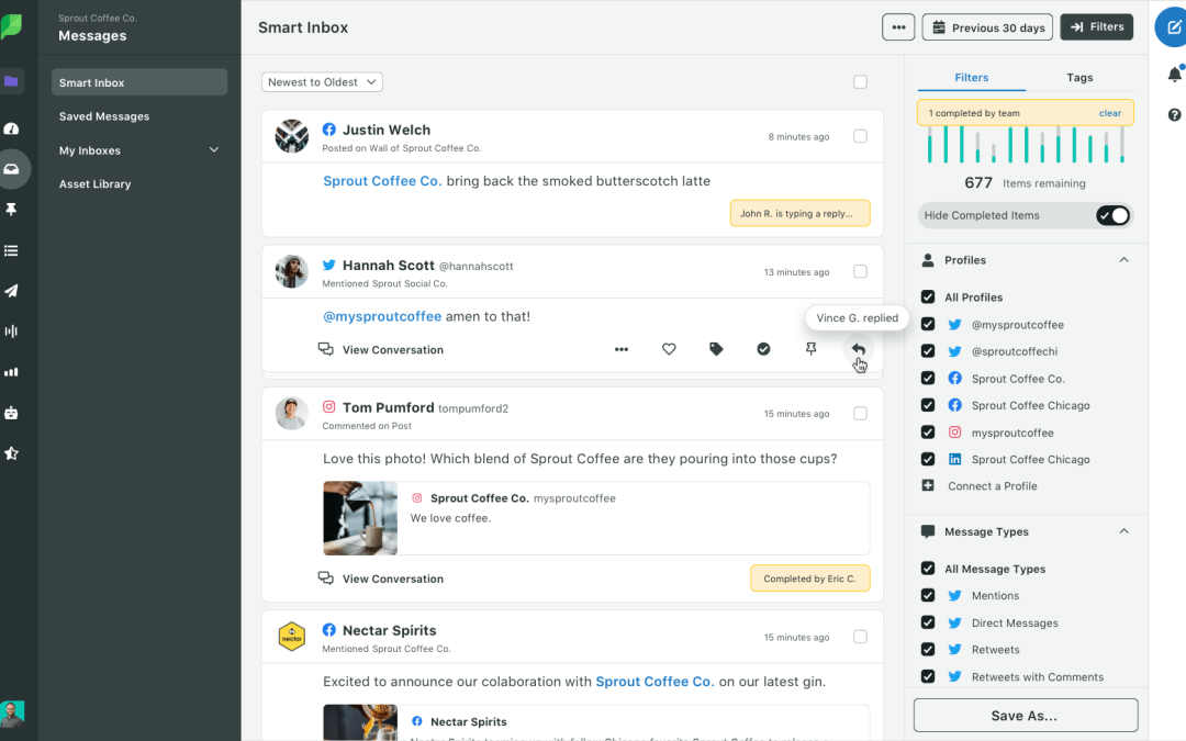 Leading strategies for social media inbox management